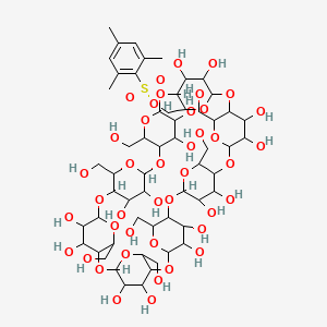 Chemical structure of Mono-6-O-mesitylenesulfonyl-γ-cyclodextrin