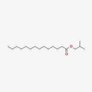 Chemical structure of Isobutyl Myristate