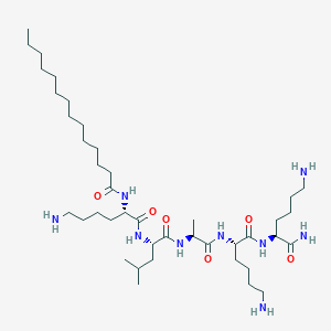 Chemical structure of Myristoyl Pentapeptide-17