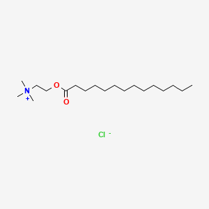 Chemical structure of Myristoylcholine Chloride