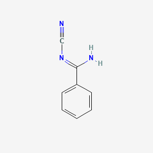 Chemical structure of N'-Cyanobenzenecarboximidamide