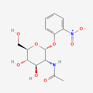 Chemical structure of 2'-Nitrophenyl-2-acetamido-2-deoxy-alpha-D-glucopyranoside