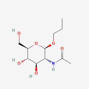 Chemical structure of Propyl 2-acetamido-2-deoxy-beta-D-glucopyranoside