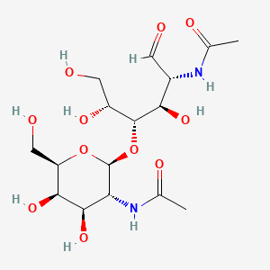 Chemical structure of N-acetylgalactosaminyl-1-4-N-acetylglucosamine