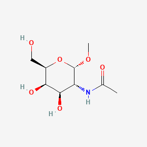 Chemical structure of methyl 2-acetamido-2-deoxy-alpha-D-galactopyranoside