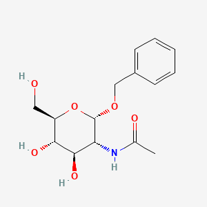 Chemical structure of Benzyl 2-acetamido-2-deoxy-alpha-D-glucopyranoside