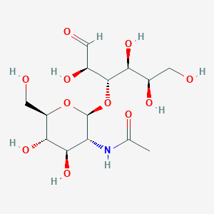 Chemical structure of GlcNAc(b1-3)aldehydo-Gal