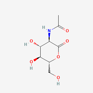 Chemical structure of 2-acetamido-2-deoxy-D-gluconolactone