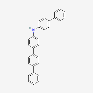 Chemical structure of N-([1,1'-Biphenyl]-4-yl)-[1,1':4',1''-terphenyl]-4-amine
