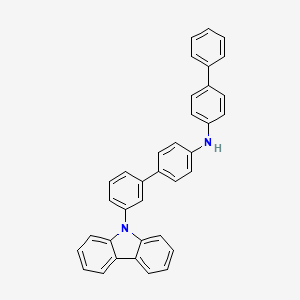 Chemical structure of N-([1,1'-Biphenyl]-4-yl)-3'-(9H-carbazol-9-yl)-[1,1'-biphenyl]-4-amine