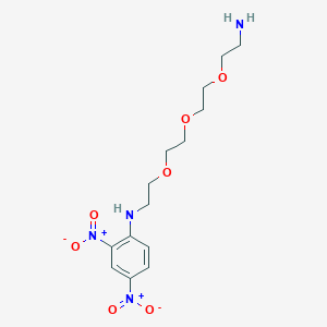 Chemical structure of N-(2-(2-(2-(2-Aminoethoxy)ethoxy)ethoxy)ethyl)-2,4-dinitroaniline