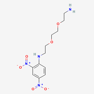 Chemical structure of N-(2-(2-(2-Aminoethoxy)ethoxy)ethyl)-2,4-dinitroaniline