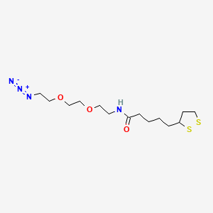 Chemical structure of Lipoamido-PEG2-azide