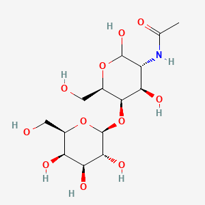 Chemical structure of beta-D-Galp-(1->4)-D-GalpNAc