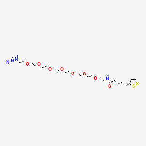 Chemical structure of Lipoamido-PEG7-azide