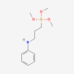 Chemical structure of N-(3-(Trimethoxysilyl)propyl)aniline