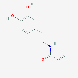 Chemical structure of N-(3,4-Dihydroxyphenethyl)methacrylamide