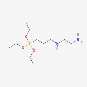 Chemical structure of N-(3-Triethoxysilylpropyl)ethylenediamine