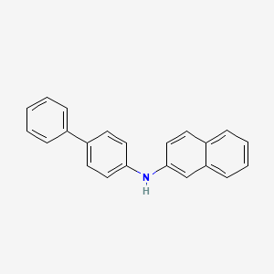 Chemical structure of N-(4-Biphenylyl)-2-naphthylamine