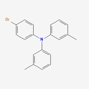Chemical structure of N-(4-Bromophenyl)-3-methyl-n-(m-tolyl)aniline