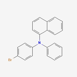 Chemical structure of N-(4-Bromophenyl)-N-phenyl-1-naphthylamine
