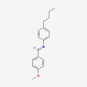 Chemical structure of (p-Methoxybenzylidene)-p-butylaniline