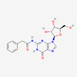Chemical structure of N2-Phenylacetylguanosine