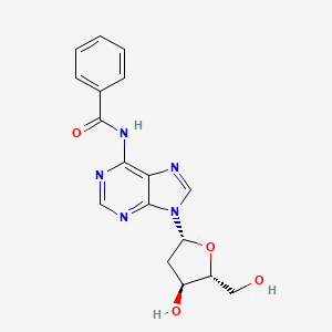Chemical structure of N6-Benzoyl-2'-deoxyadenosine hydrate