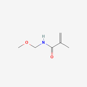 Chemical structure of 2-Propenamide, N-(methoxymethyl)-2-methyl-