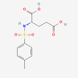Chemical structure of N-(p-Tolylsulphonyl)-L-glutamic acid