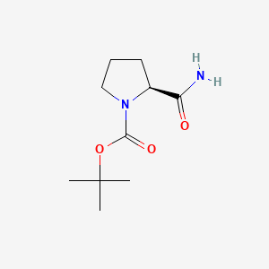 Chemical structure of N-(tert-Butoxycarbonyl)proline amide