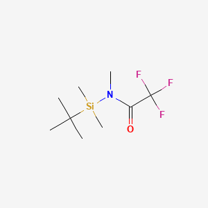 Chemical structure of N-Methyl-N-(tert-butyldimethylsilyl)trifluoroacetamide