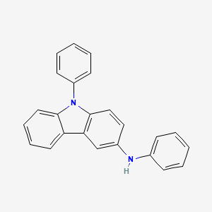 Chemical structure of N,9-Diphenyl-9H-carbazol-3-amine