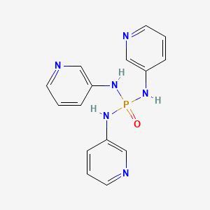 Chemical structure of N,N',N''-Tris(3-pyridinyl)phosphoric triamide