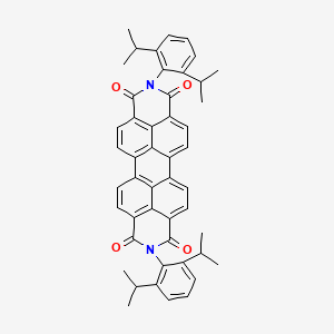 Chemical structure of N,N'-Bis(2,6-diisopropylphenyl)-3,4,9,10-perylenetetracarboxylic diimide