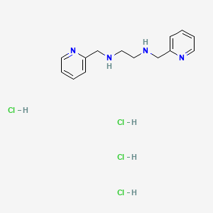Chemical structure of N,N'-Bis(2-pyridylmethyl)-1,2-ethylenediamine tetrahydrochloride dihydrate