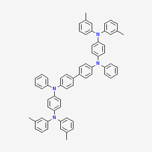 Chemical structure of N,N'-Bis[4-di(m-tolyl)aminophenyl]-N,N'-diphenylbenzidine