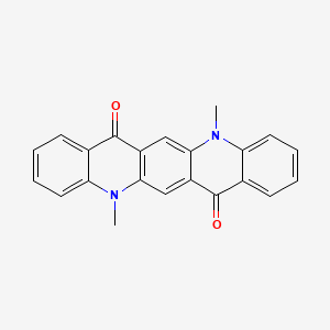 Chemical structure of N,N'-Dimethylquinacridone