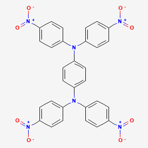 Chemical structure of N,N,N',N'-Tetrakis(4-nitrophenyl)-1,4-phenylenediamine