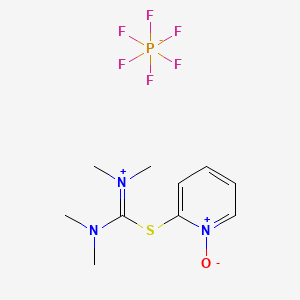 Chemical structure of N,N,N',N'-Tetramethyl-S-(1-oxido-2-pyridyl)thiuronium hexafluorophosphate