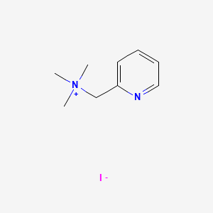 Chemical structure of N,N,N-Trimethyl-1-(pyridin-2-yl)methanaminium iodide