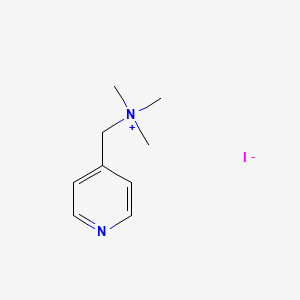 Chemical structure of N,N,N-Trimethyl-1-(pyridin-4-yl)methanaminium iodide