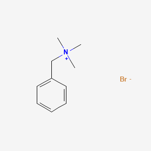 Chemical structure of Benzyltrimethylammonium bromide