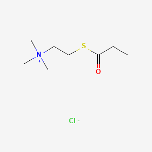 Chemical structure of Trimethyl[2-(propionylthio)ethyl]ammonium chloride