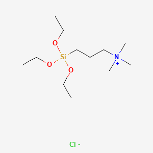Chemical structure of Triethoxysilylpropyltrimethylammonium chloride