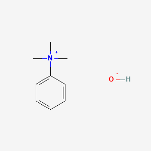 Chemical structure of Trimethylphenylammonium hydroxide