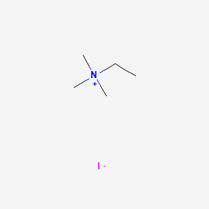 Chemical structure of Trimethylethylammonium iodide