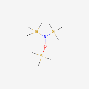 Chemical structure of N,N,O-Tris(trimethylsilyl)hydroxylamine