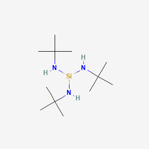 Chemical structure of N,N′,N′′-Tri-tert-butylsilanetriamine