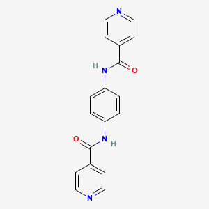 Chemical structure of N,N′-Bis-(4-pyridylformamide)-1,4-benzenediamine